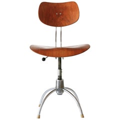 Midcentury Spring Swivel Office Chair SE 40 by Egon Eiermann for Wilde + Spieth