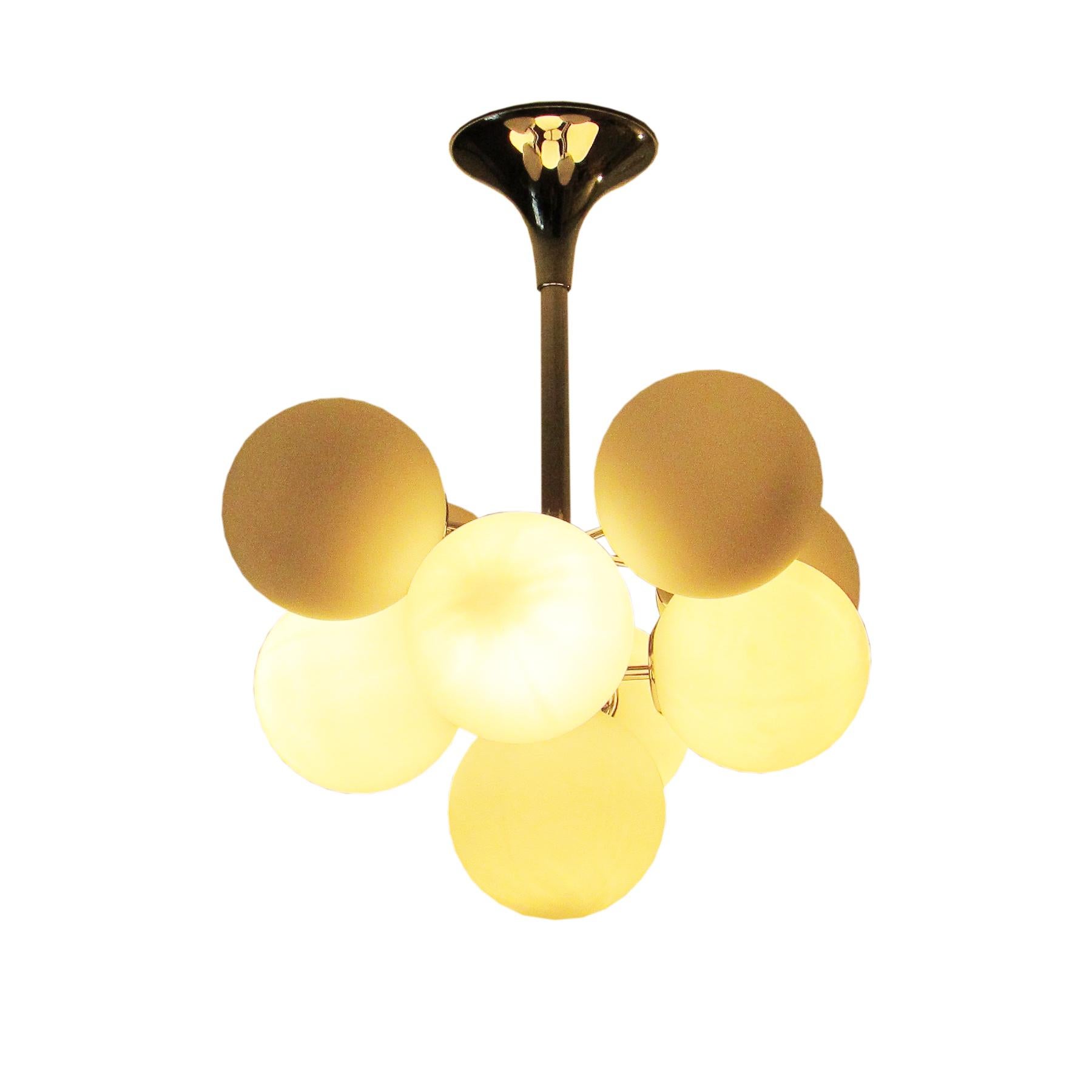 Mid-Century Modern Midcentury Sputnik Atomic Chandelier by Max Bill, Switzerland