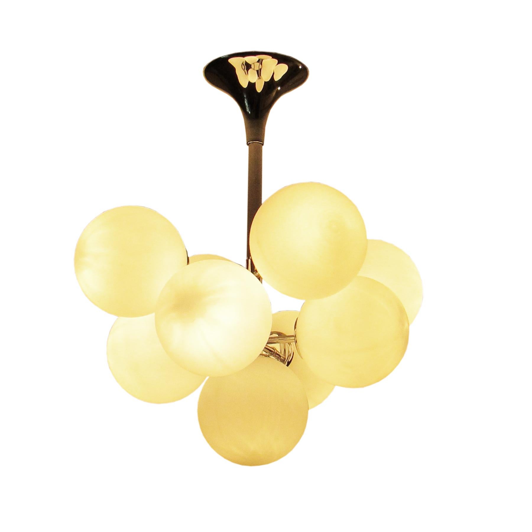 Swiss Midcentury Sputnik Atomic Chandelier by Max Bill, Switzerland