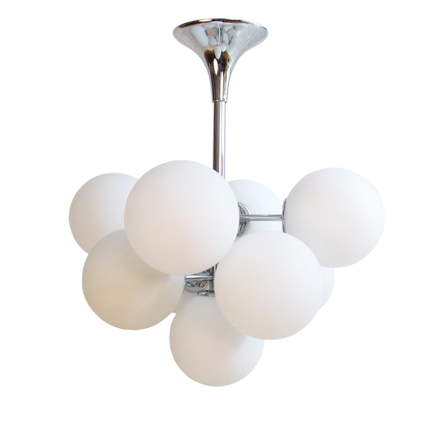 Midcentury Sputnik Atomic Chandelier by Max Bill, Switzerland