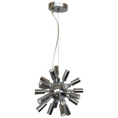 Midcentury Sputnik Chandelier Light Fixture in Polished Chrome, 1960s