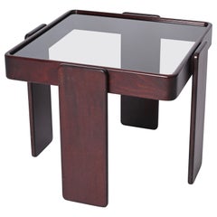 Midcentury Square Coffee Table, Gianfranco Frattini for Cassina, Italy, 1970s