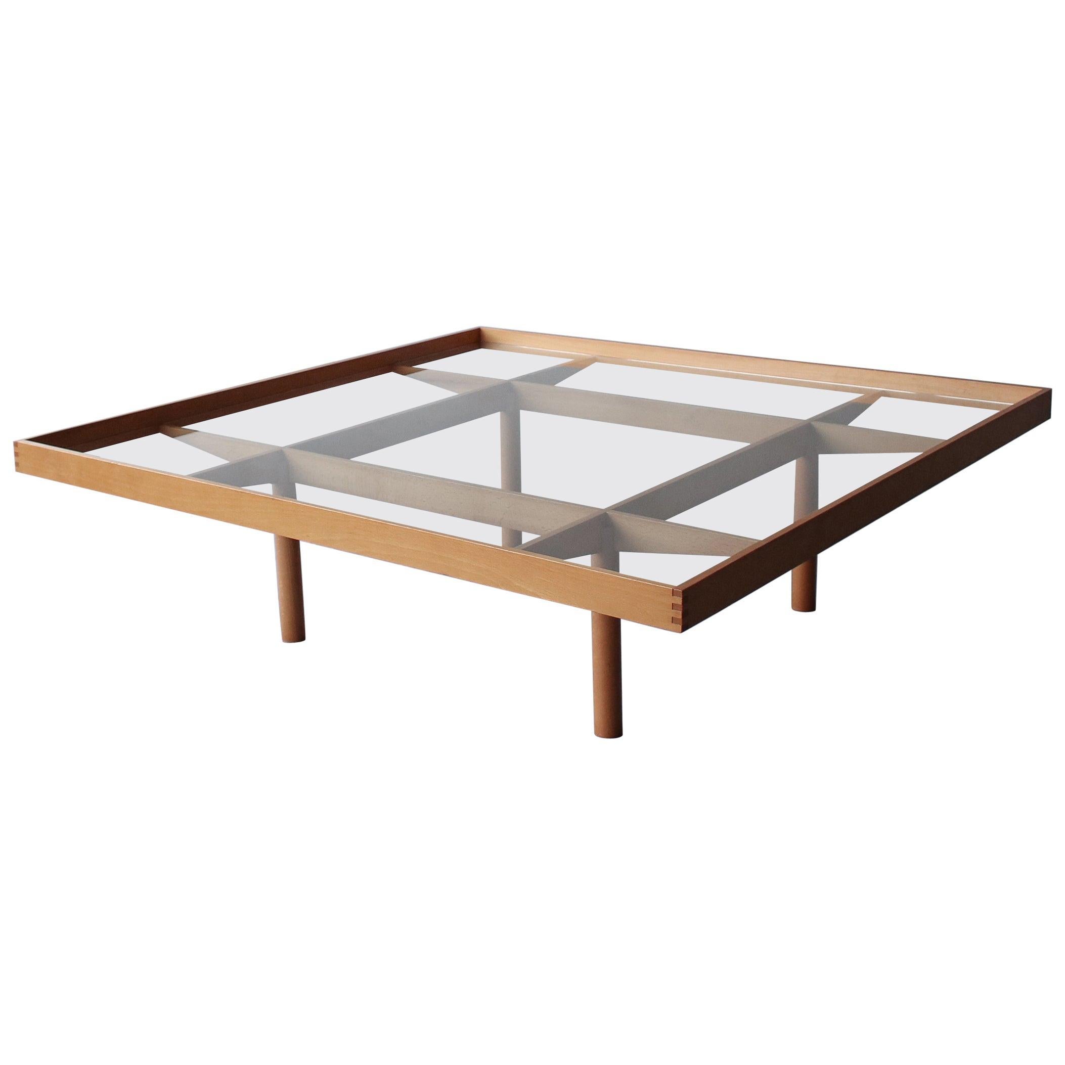 Midcentury Square Italian Architectural Coffee Table