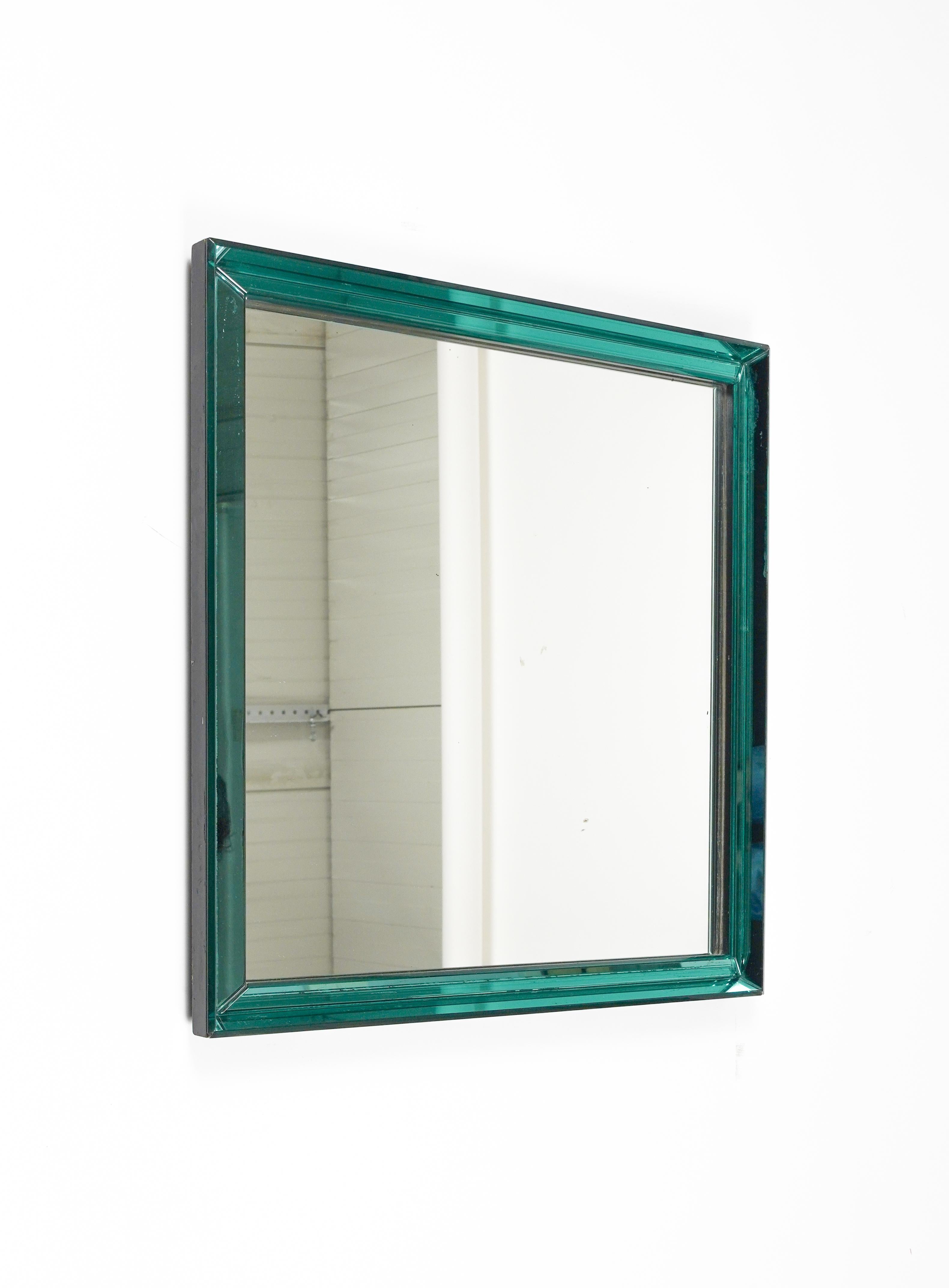 Midcentury Squared Wall Mirror by Max Ingrand for Fontana Arte, Italy 1960s For Sale 6