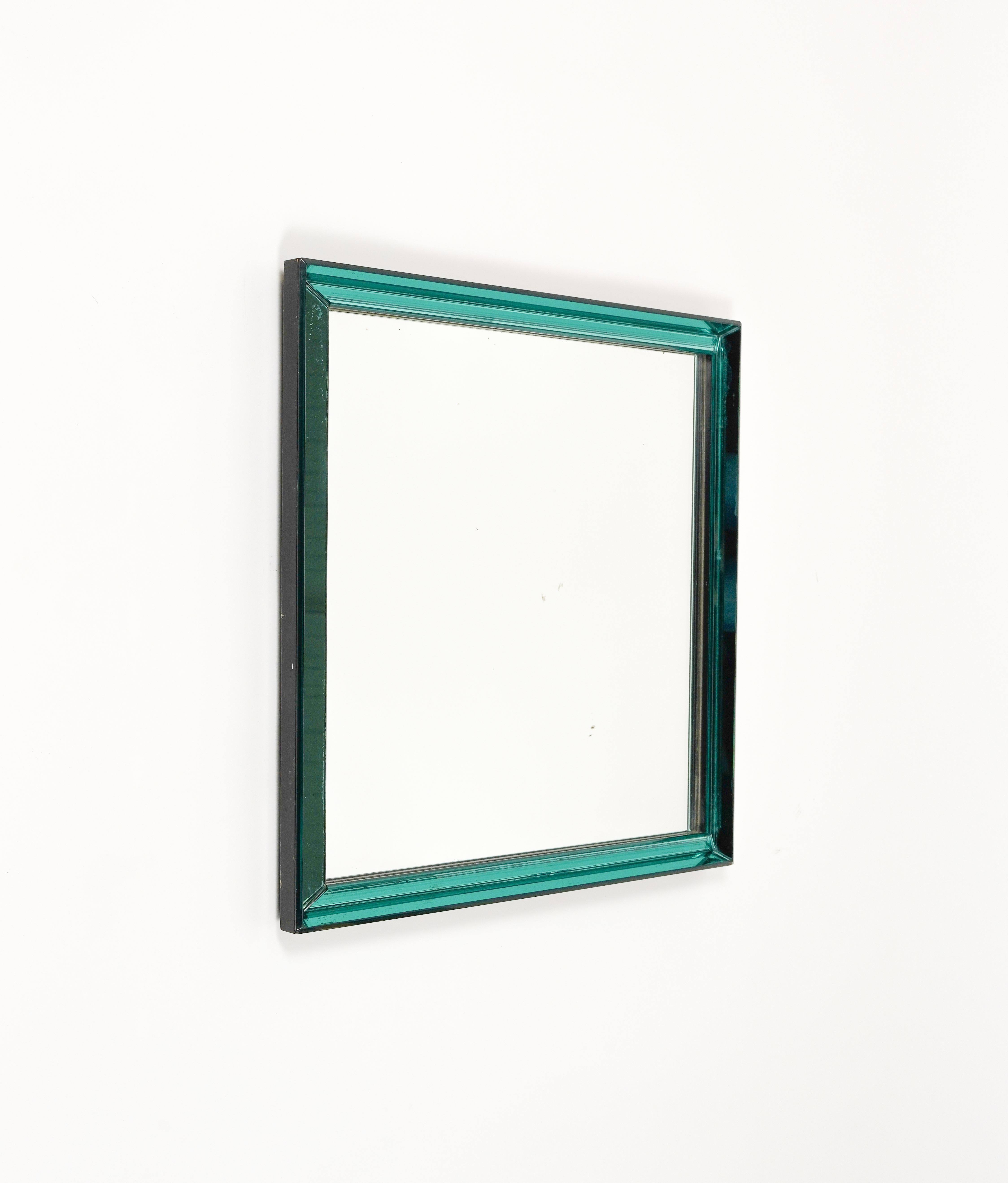 Mid-Century Modern Midcentury Squared Wall Mirror by Max Ingrand for Fontana Arte, Italy 1960s For Sale