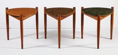 Midcentury Stacking Stools, Italy, 1960s