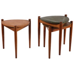 Midcentury Stacking Stools, Italy, 1960s