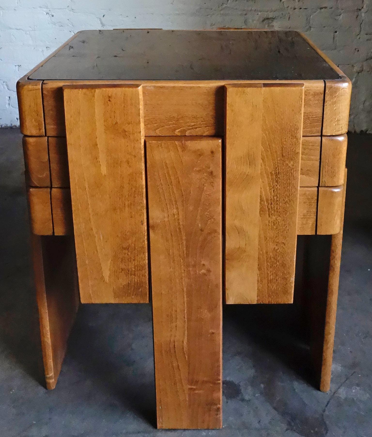 Midcentury Stacking Tables by Gianfranco Frattini for Cassina In Good Condition In BROOKLYN, NY