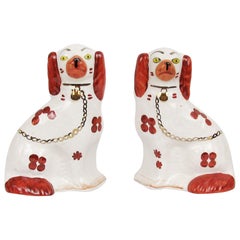 Midcentury Staffordshire Ceramic Dogs