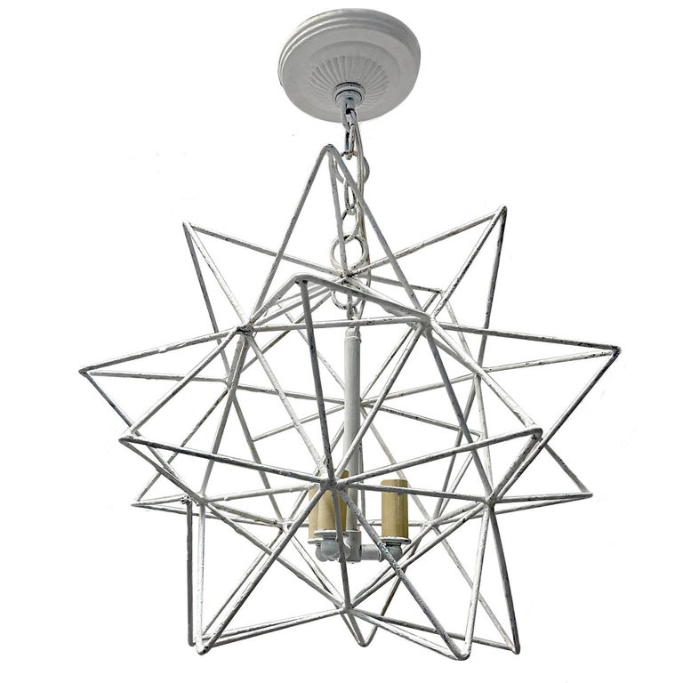 Pair of Midcentury Star Light Fixtures For Sale at 1stDibs