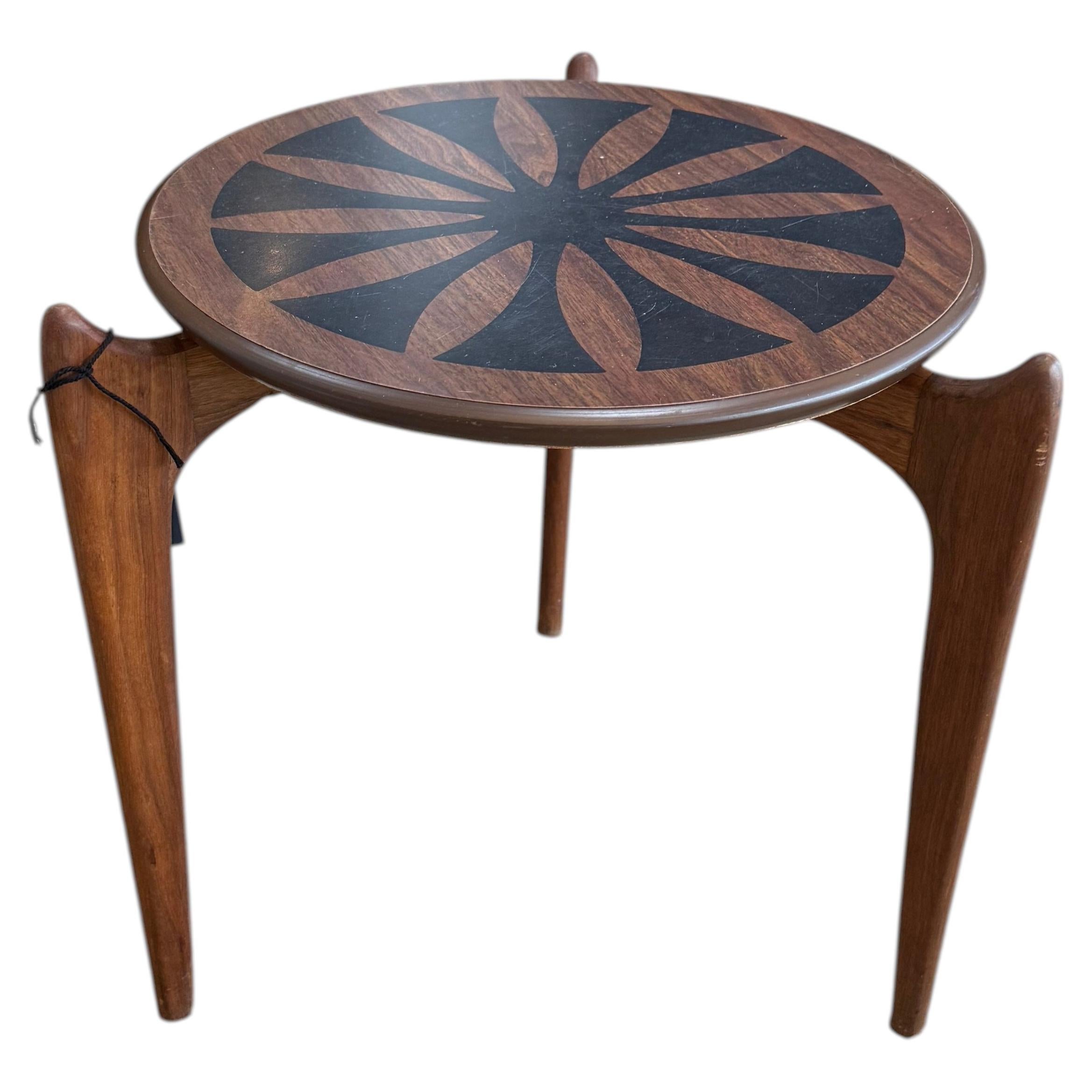 Midcentury Starburst Accent Table For Sale
