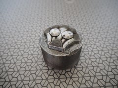 Midcentury Steel Paperweight , Europe, 1950s