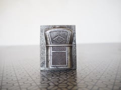 Midcentury Steel Paperweight , Europe, 1950s