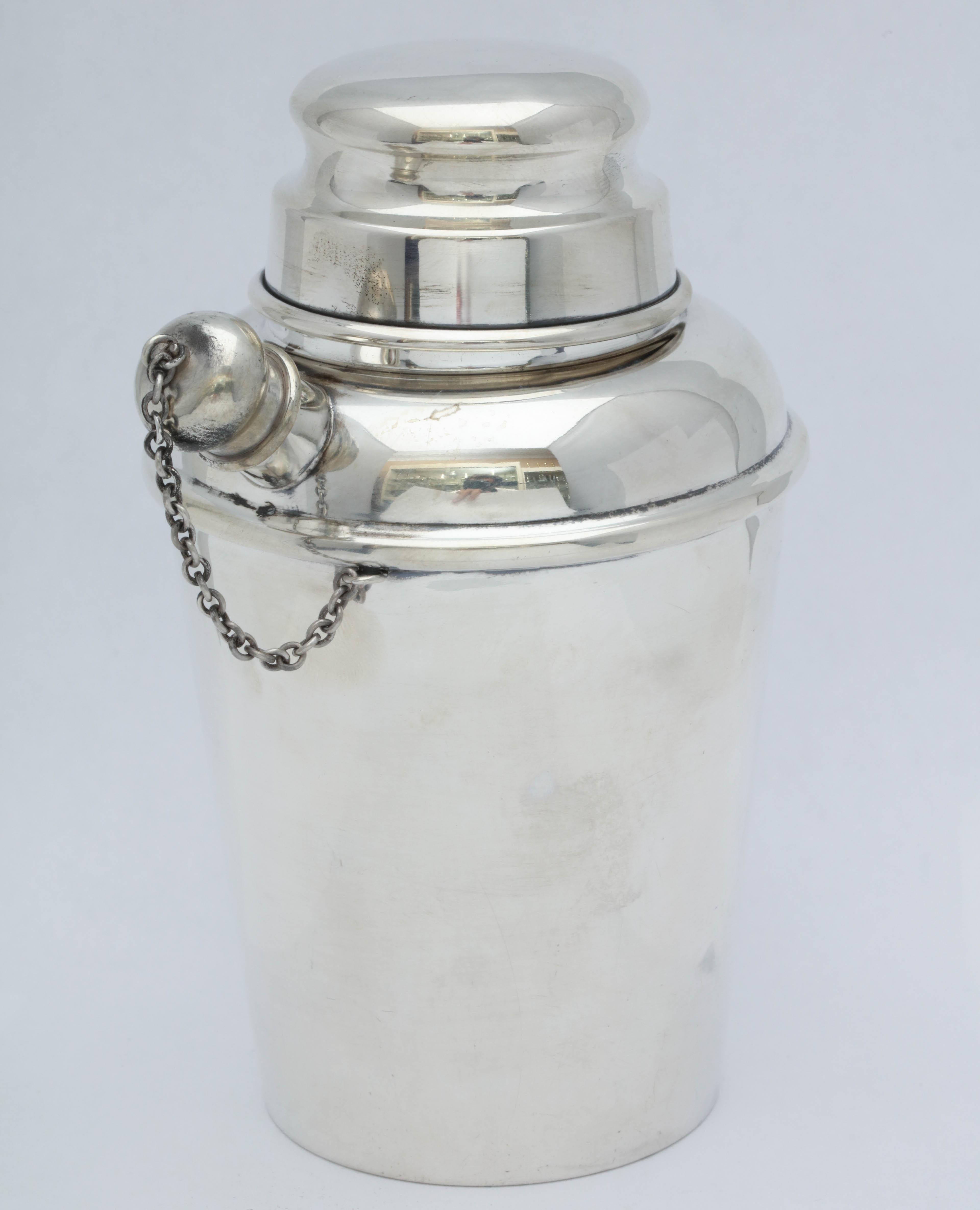 Mid-Century Modern Midcentury Sterling Silver Cocktail Shaker