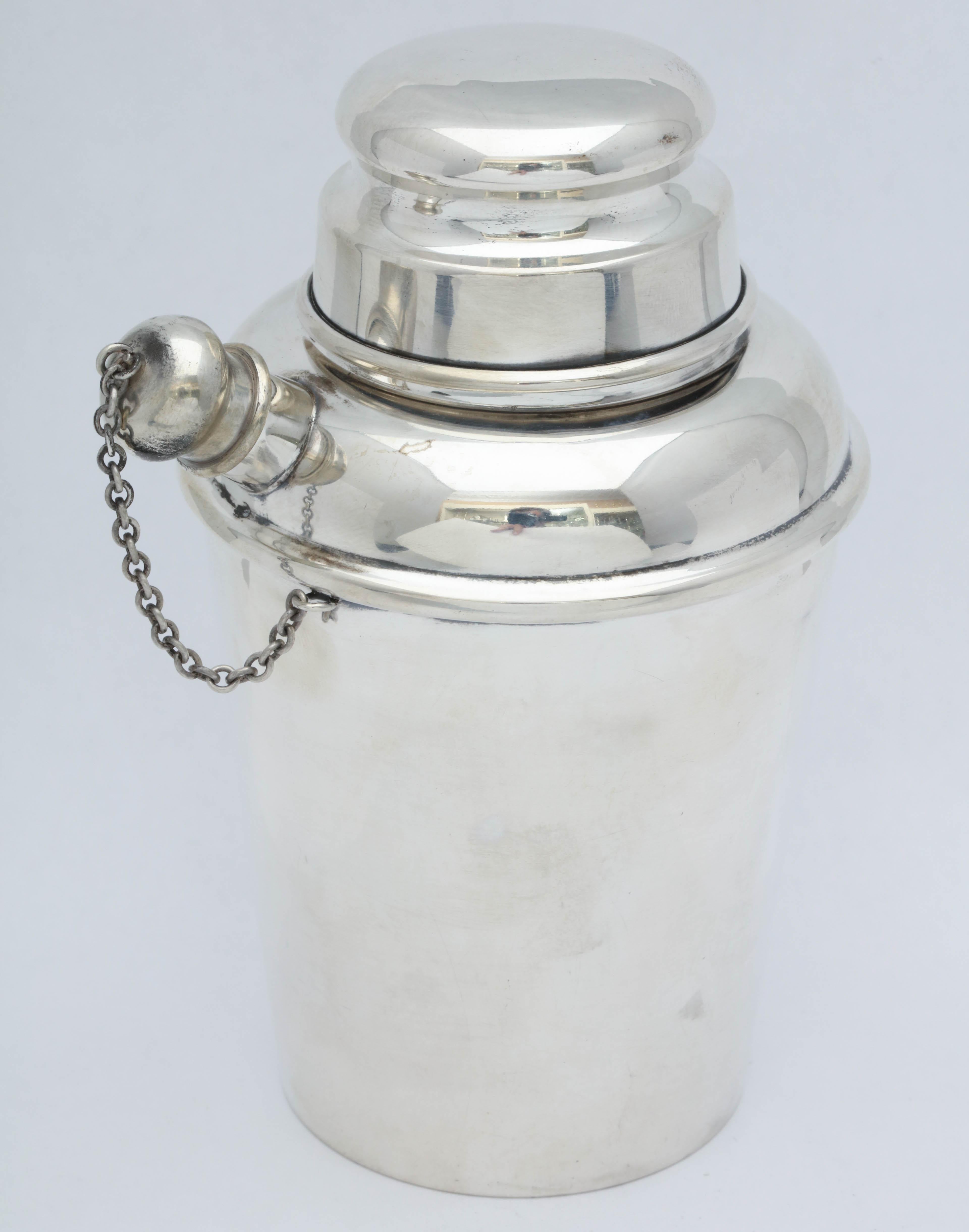 Midcentury Sterling Silver Cocktail Shaker 1