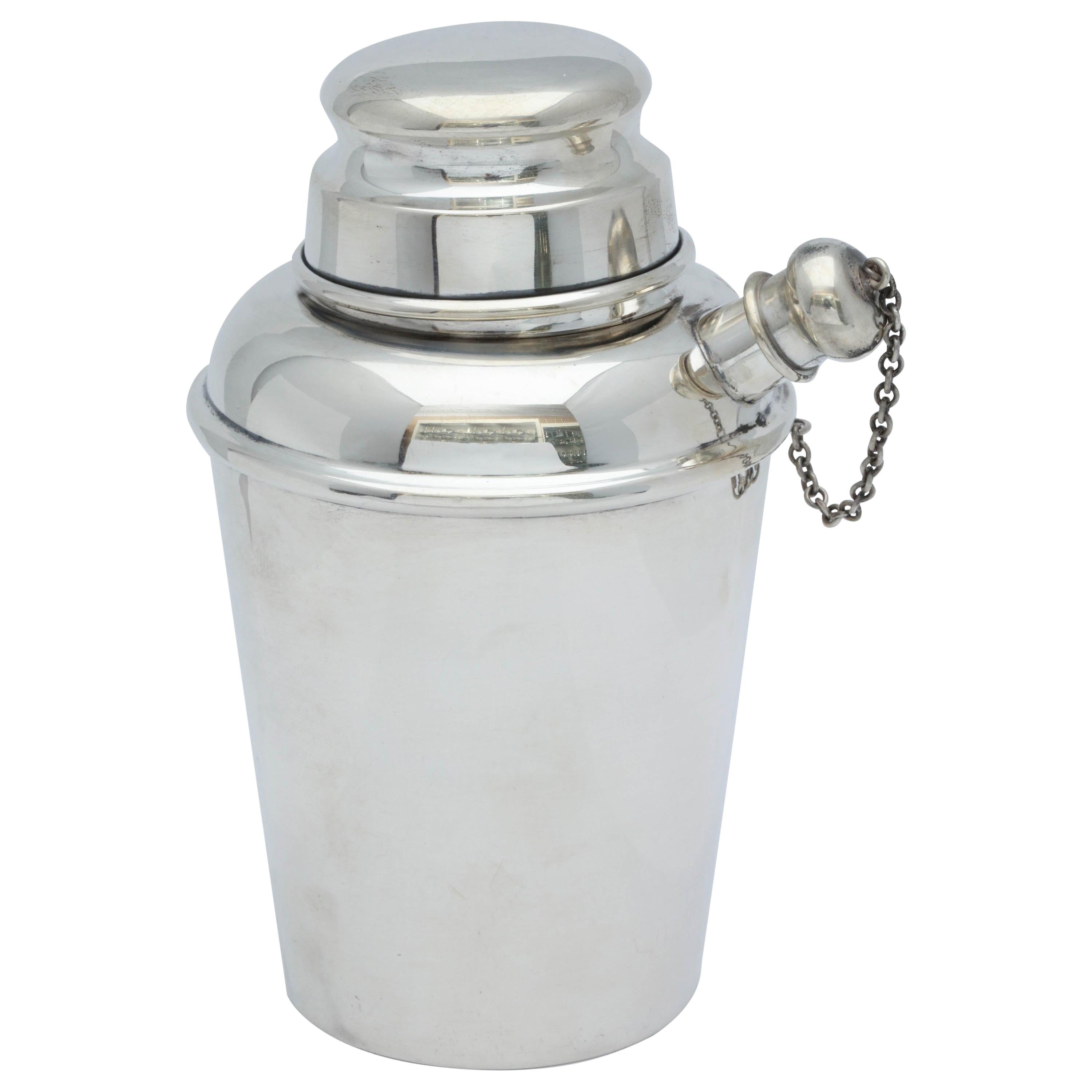 Midcentury Sterling Silver Cocktail Shaker