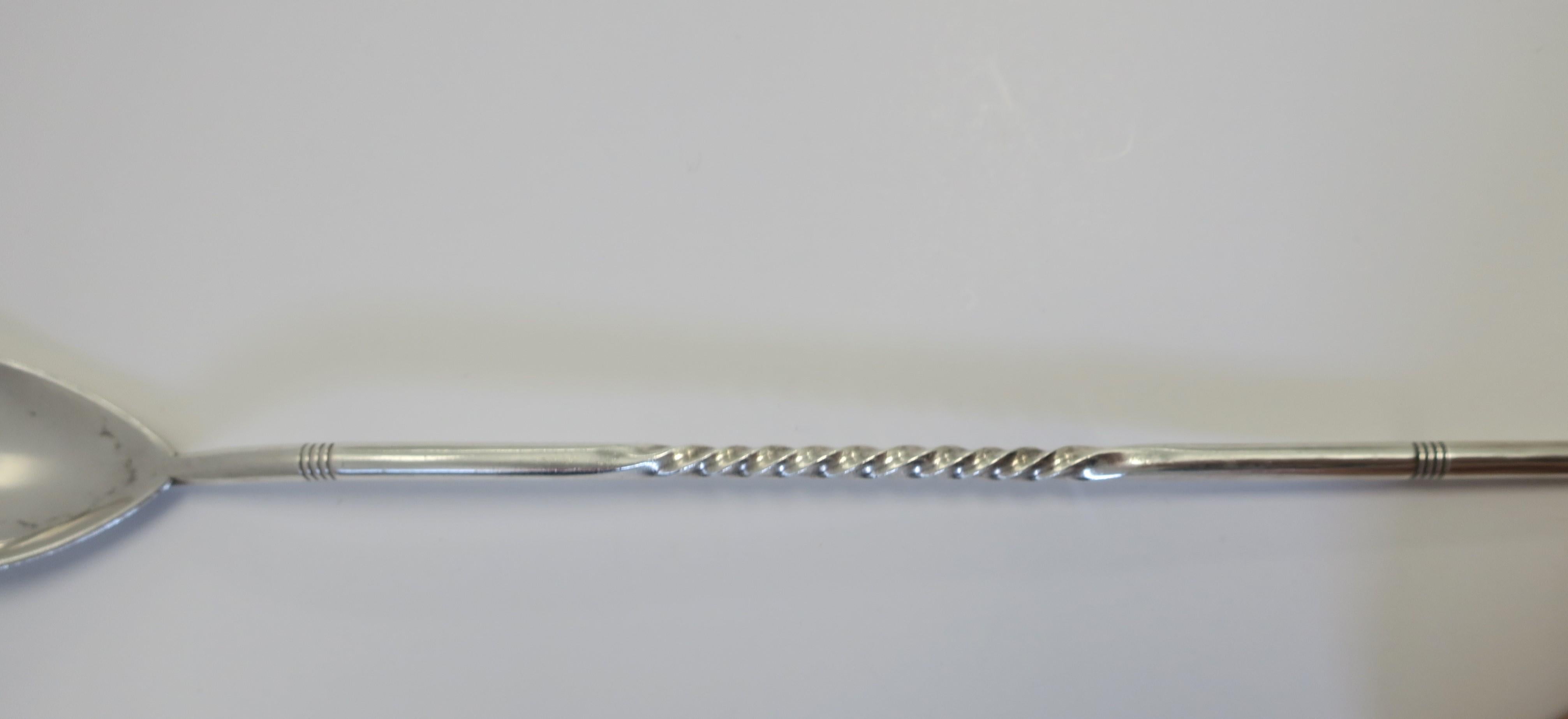 20th Century Mid-Century Sterling Silver Cocktail Stirrer Spoon by Gorham