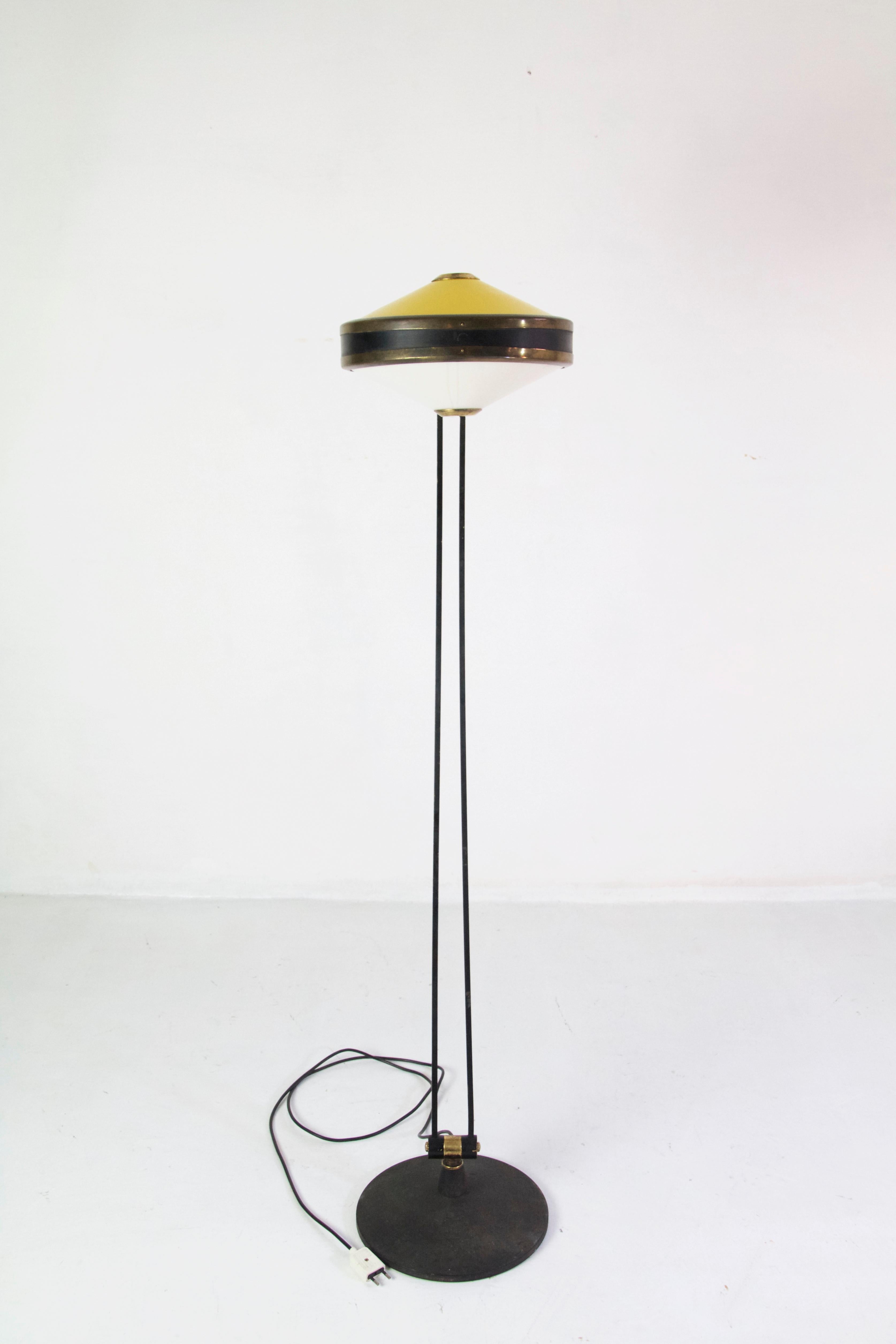 Midcentury Stilnovo Adjustable Standard Lamp Model 4067 4