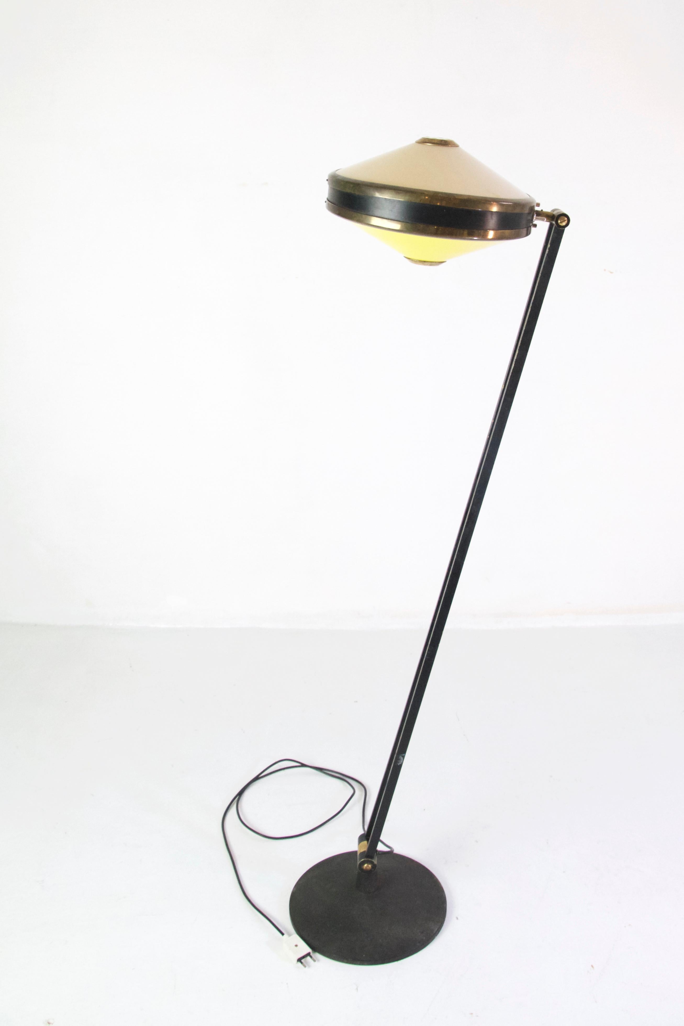 Midcentury Stilnovo Adjustable Standard Lamp Model 4067 3