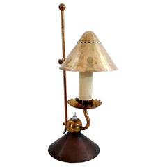 Midcentury Stilnovo Brass Night Lamp, Made in Italy