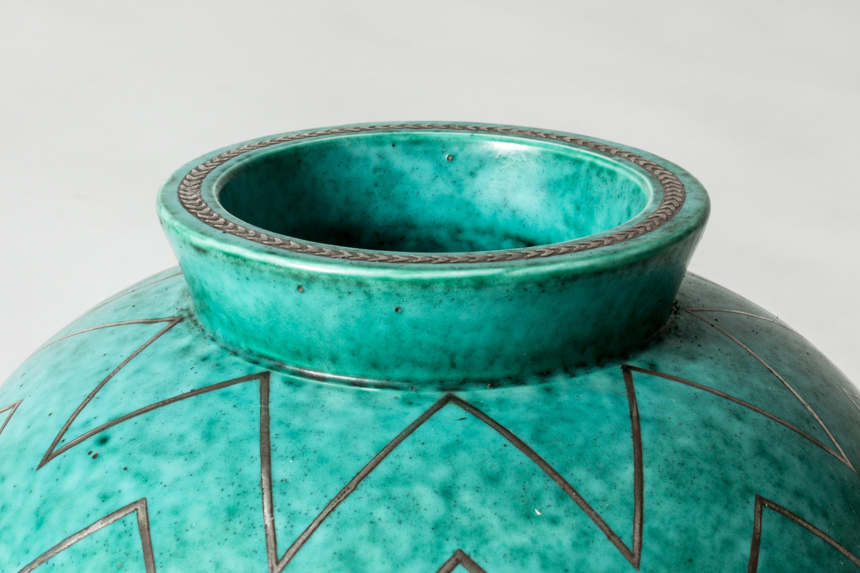 Scandinavo moderno Vaso di metà secolo in gres 