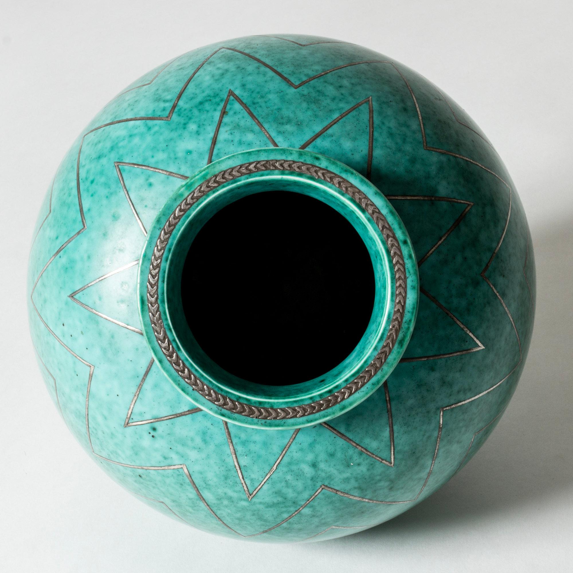 Svedese Vaso di metà secolo in gres 