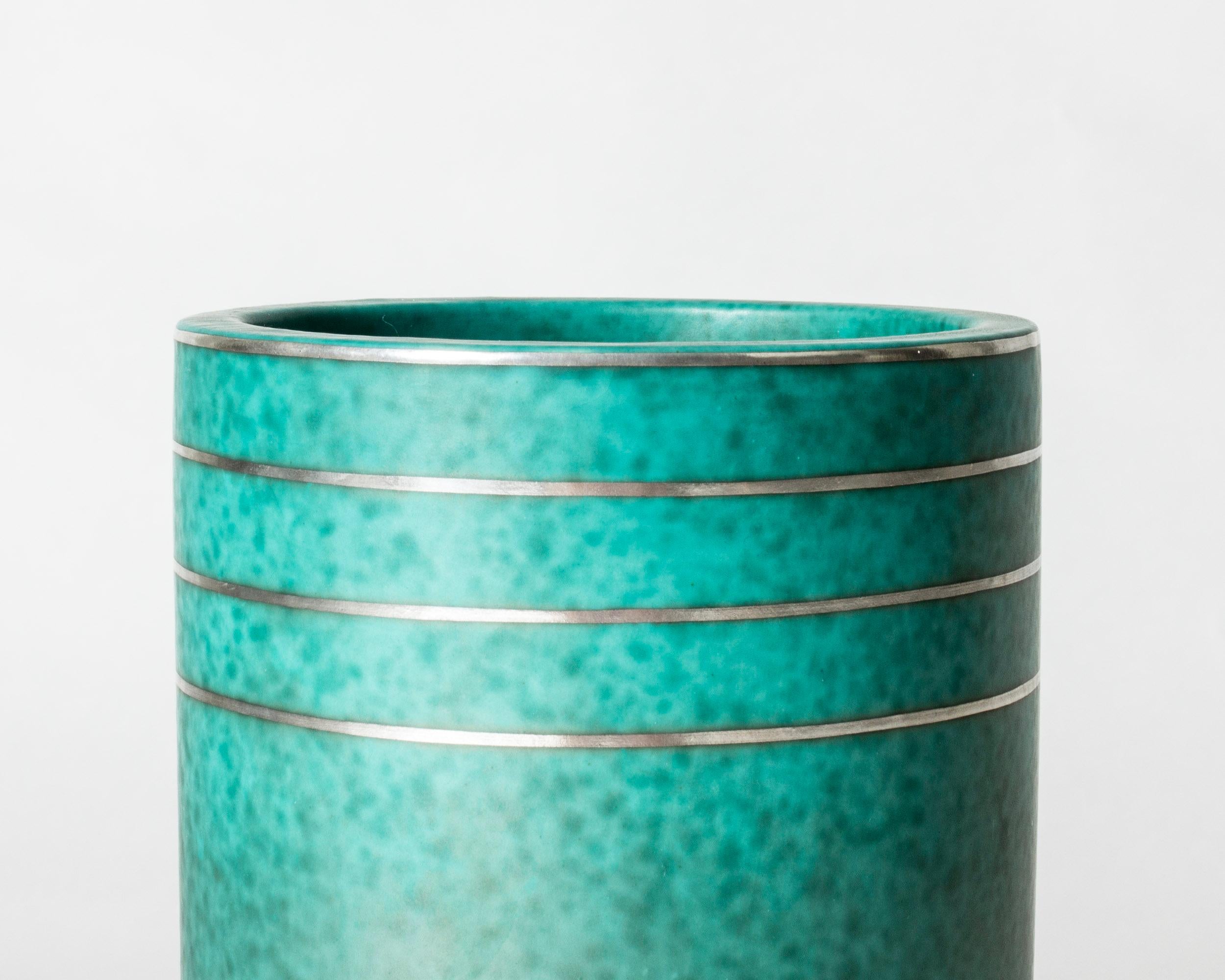 Scandinavo moderno Vaso di metà secolo in gres 