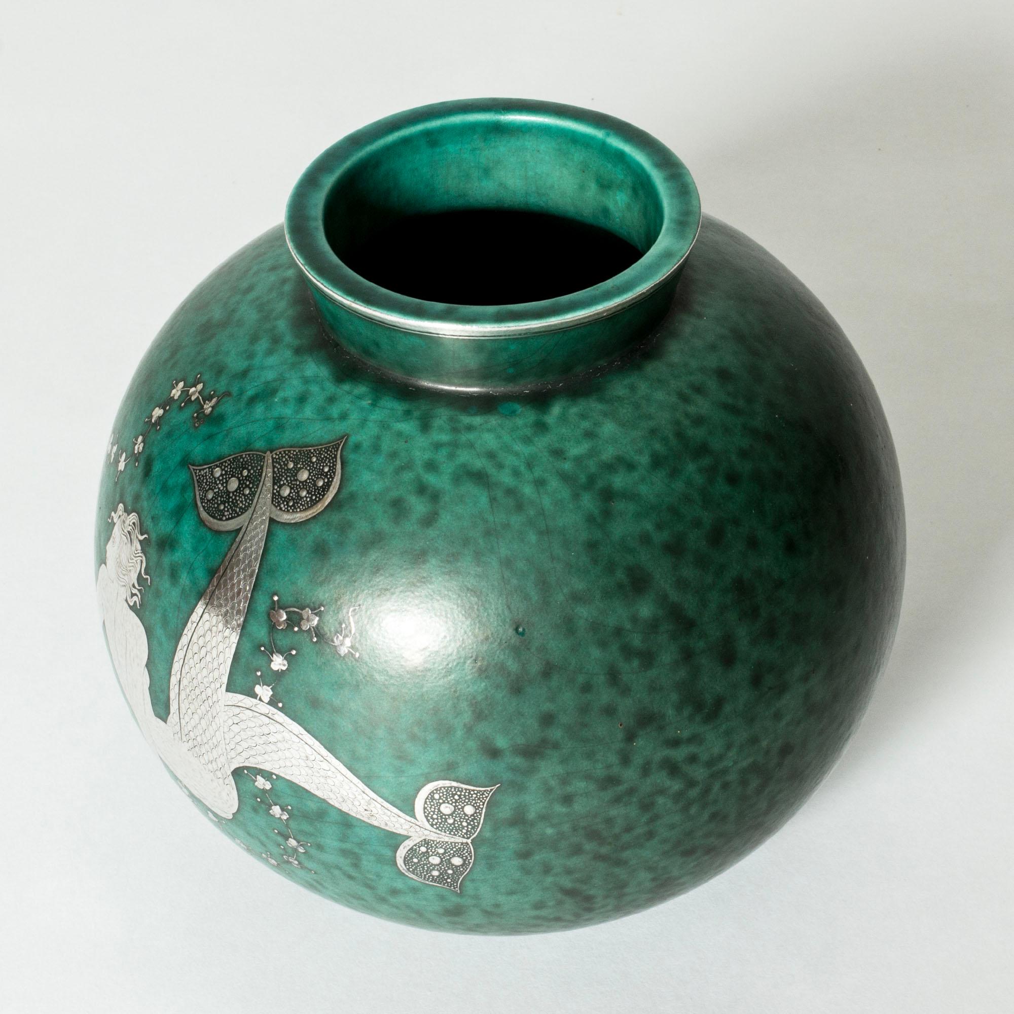 Scandinavo moderno Vaso di metà secolo in gres 