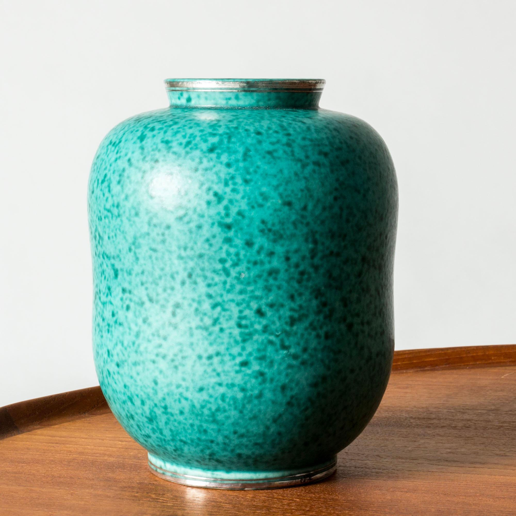 Scandinavo moderno Vaso di metà secolo in gres 