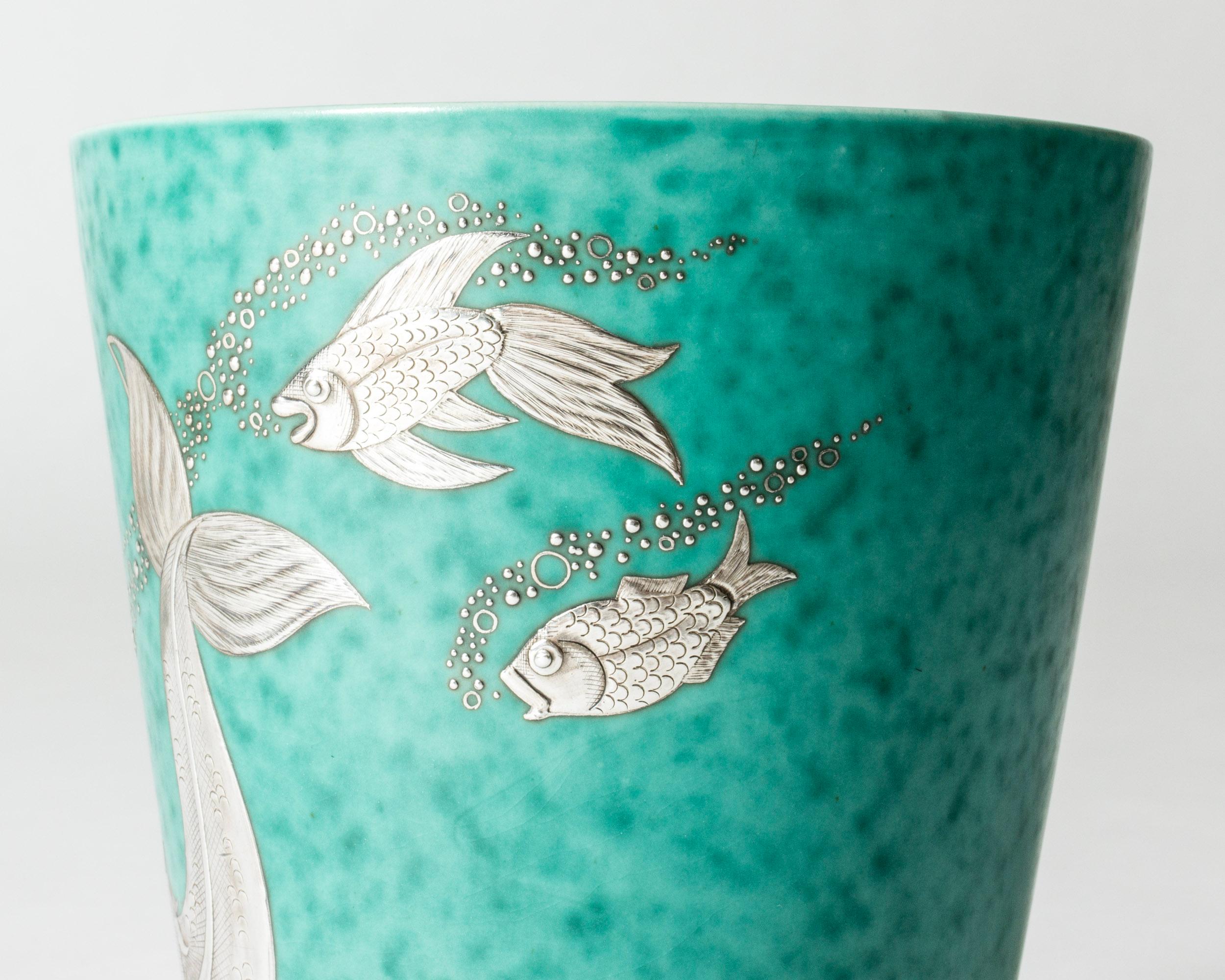 Svedese Vaso di metà secolo in gres 
