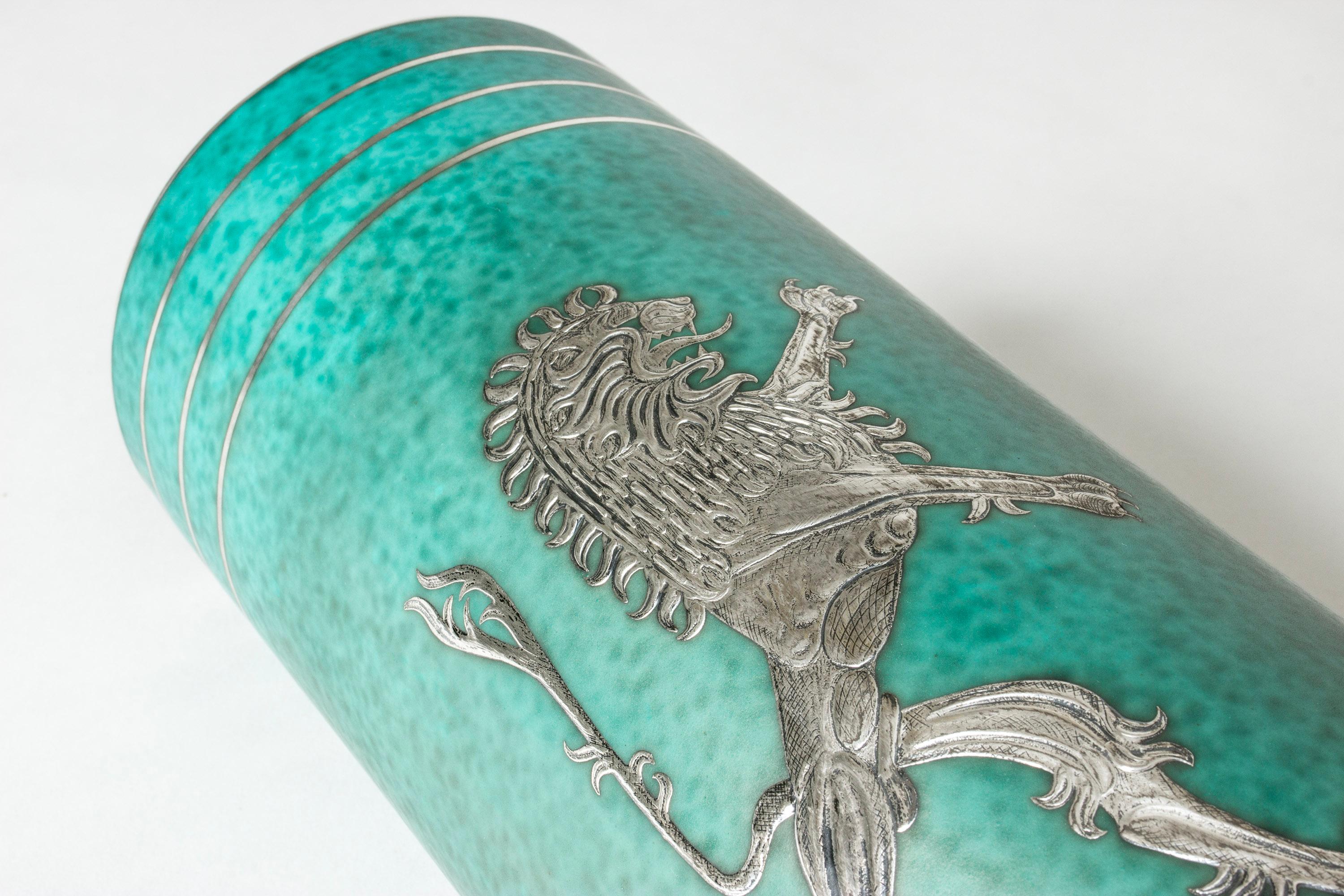 Metà XX secolo Vaso di metà secolo in gres 