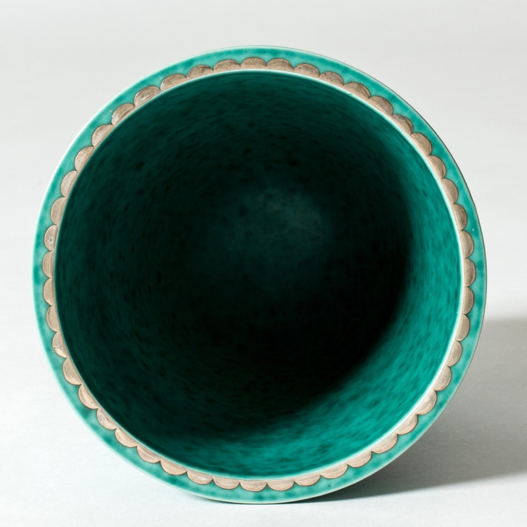 Metà XX secolo Vaso di metà secolo in gres 