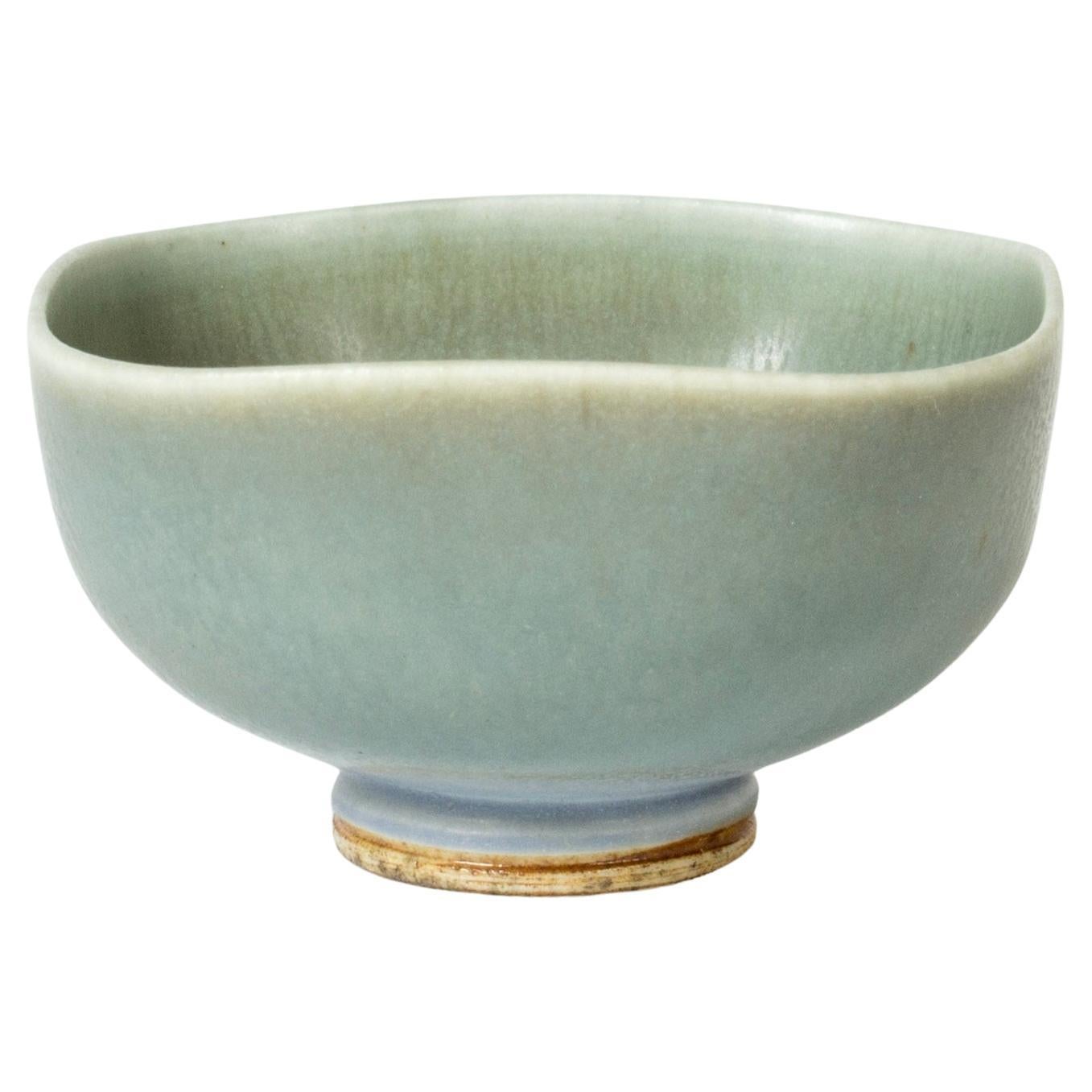 Midcentury Stoneware Bowl by Berndt Friberg, Gustavsberg, Sweden, 1950s