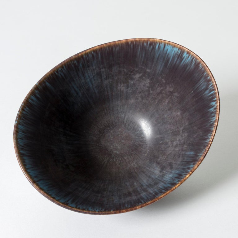 Swedish Midcentury Stoneware Bowl by Gunnar Nylund for Rörstrand, Sweden, 1950s For Sale