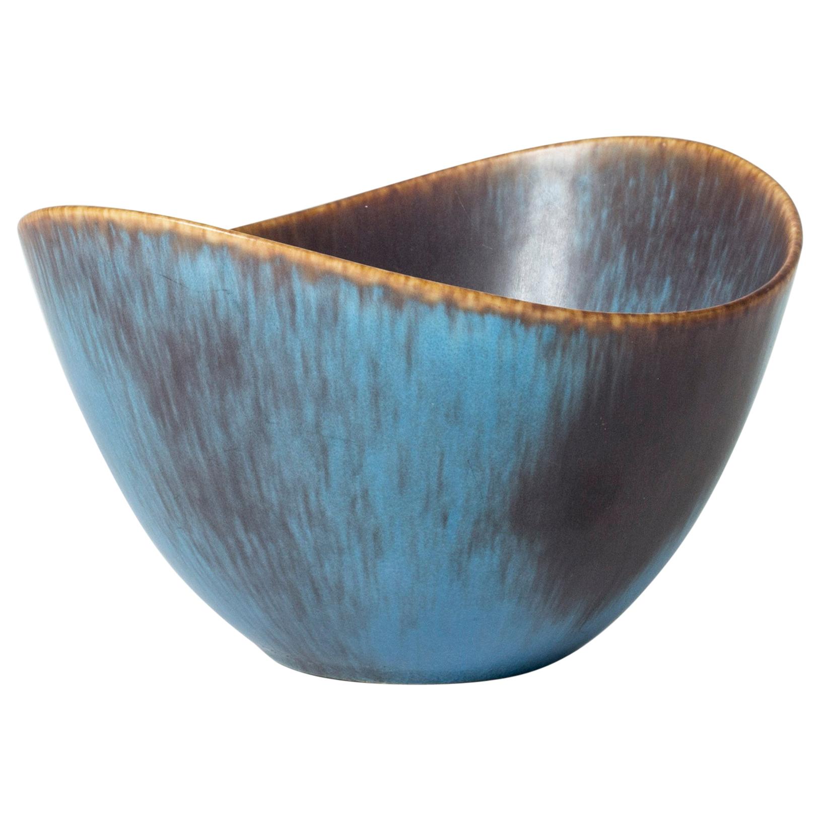 Midcentury Stoneware Bowl by Gunnar Nylund for Rörstrand, Sweden, 1950s