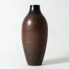 Mid-Century, Stoneware Floor Vase by Carl-Harry Stålhane, Rörstrand, Sweden, 1950s