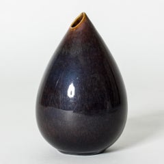 Midcentury Stoneware "Gnurgla" Vase by Stig Lindberg, Gustavsberg, Sweden, 1950s