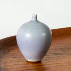 Midcentury Stoneware Miniature Vase, Berndt Friberg, Gustavsberg, Sweden, 1950s