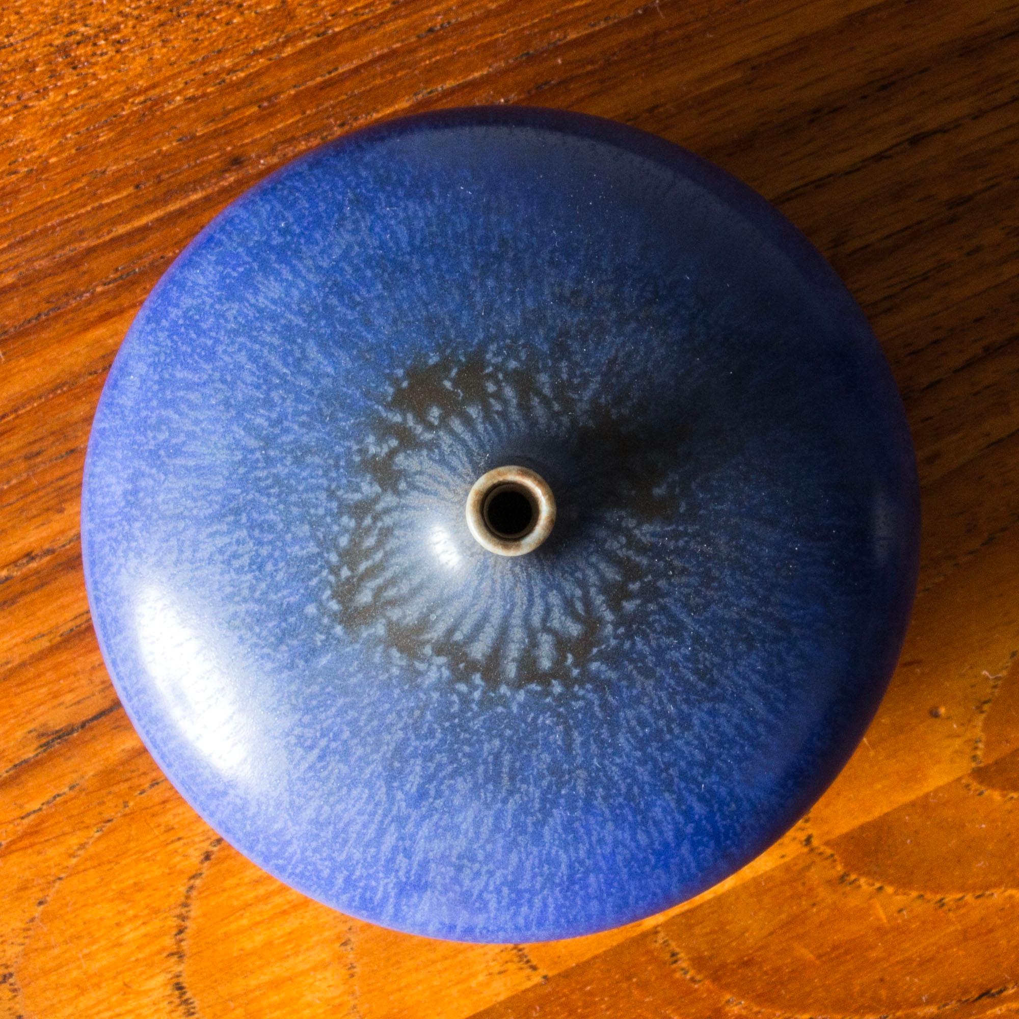 Scandinavian Modern Midcentury Stoneware Miniature Vase, Berndt Friberg, Gustavsberg, Sweden, 1950s For Sale