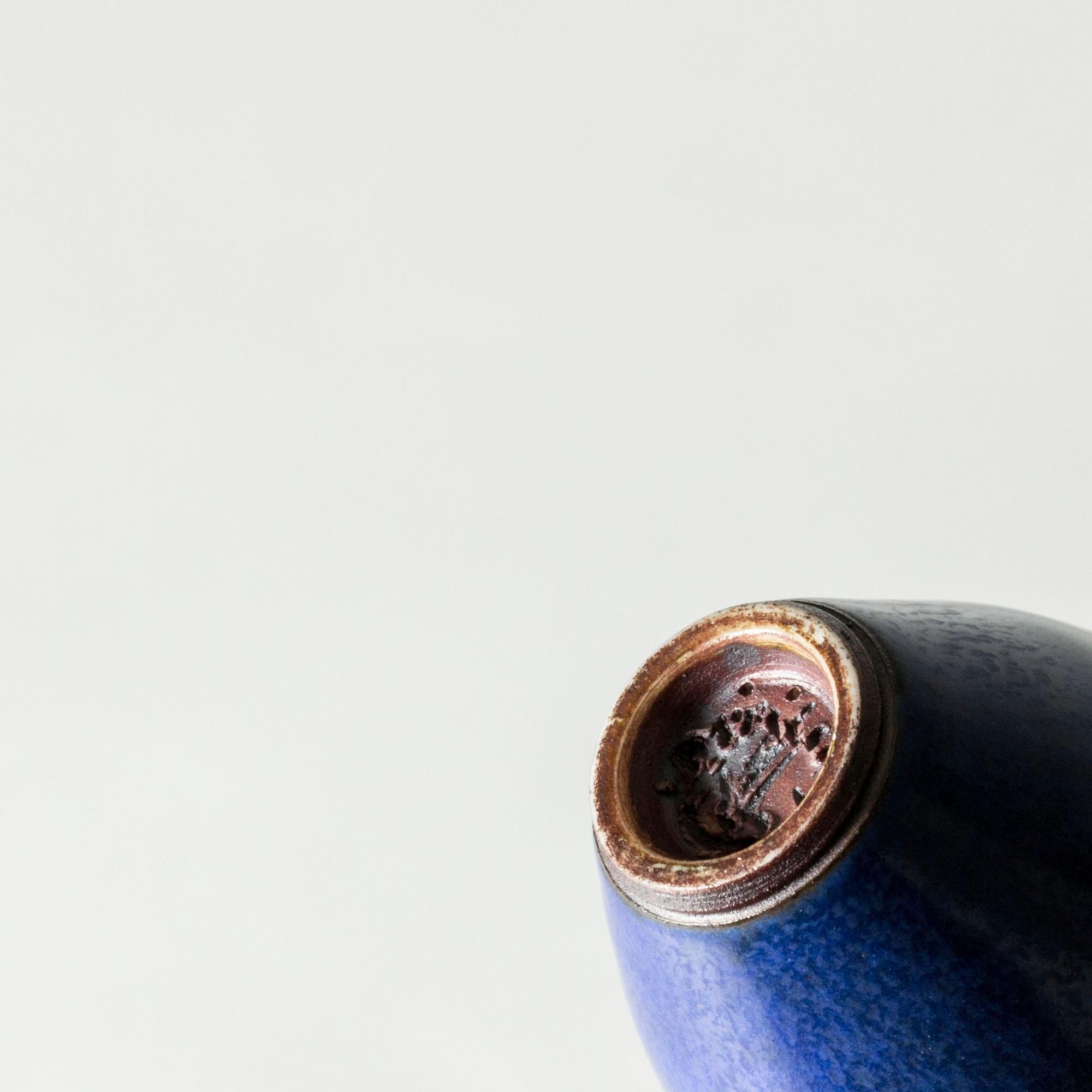 Mid-20th Century Midcentury Stoneware Miniature Vase, Berndt Friberg, Gustavsberg, Sweden, 1950s