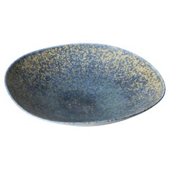 Plat en grès du milieu du siècle par Carl-Harry Stålhane pour Rörstrand, Suède, années 1950