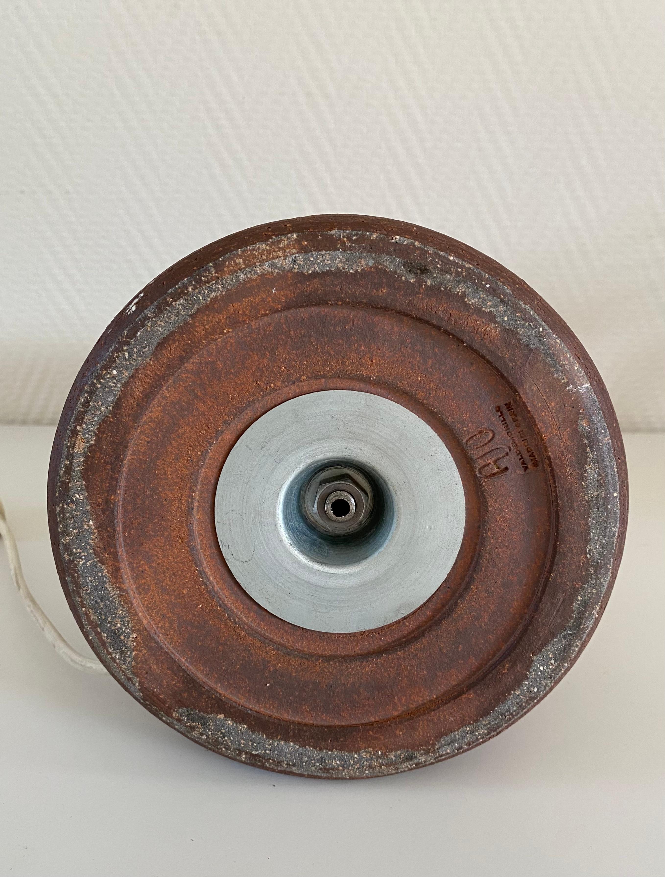 Steingut-Tischlampe von Antonio Salvador Orodeo aus der Mitte des Jahrhunderts (Gemalt) im Angebot