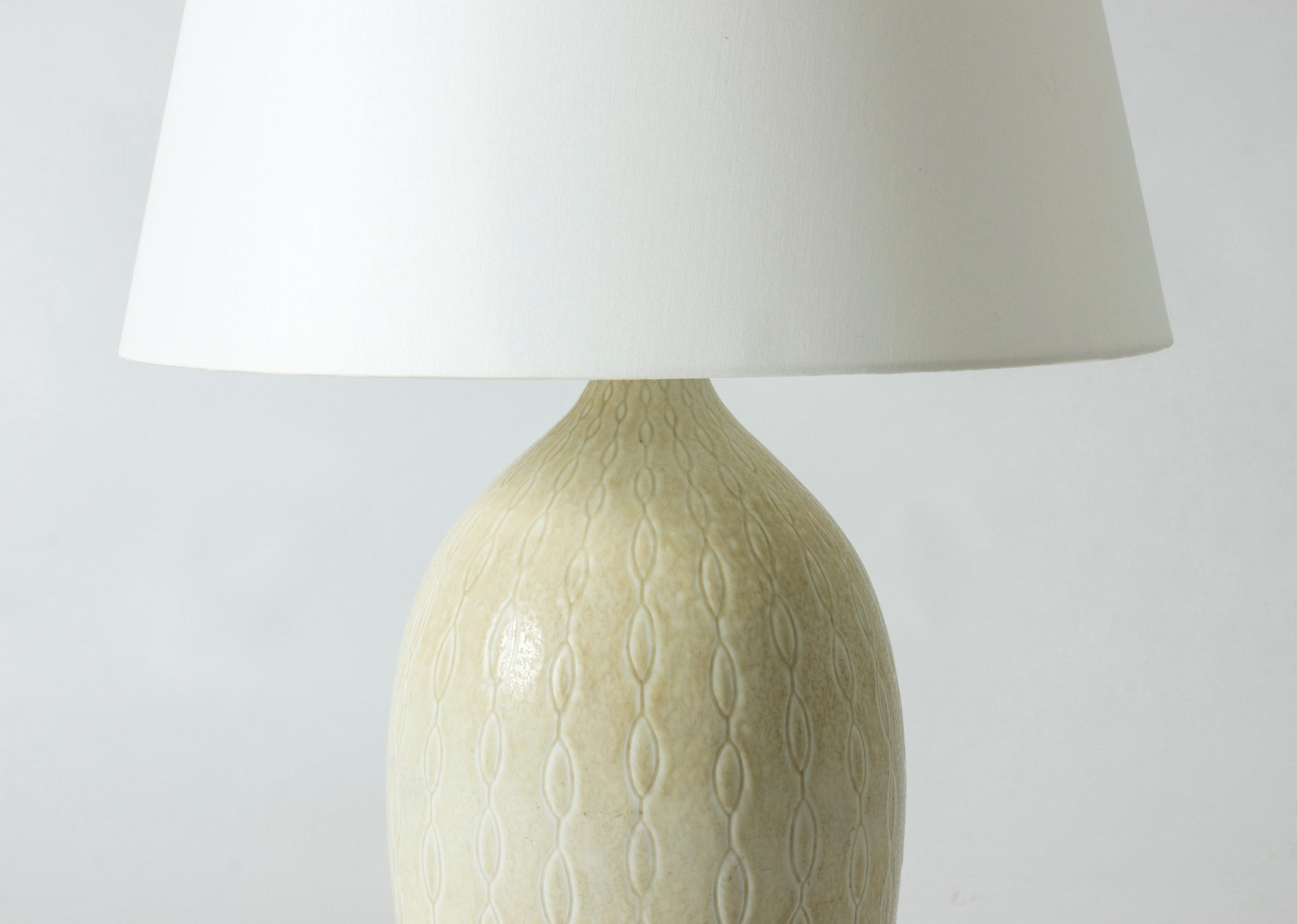 Scandinavian Modern Midcentury Stoneware Table Lamp by Carl-Harry Stålhane