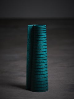 Midcentury stoneware vase 'Argenta' by Wilhelm Kåge, Gustavsberg, Sweden, 1940s