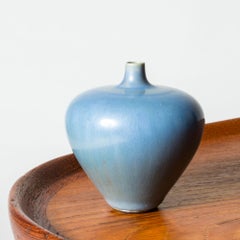 Vaso in gres di metà secolo di Berndt Friberg, studio Gustavsberg, Svezia, 1954
