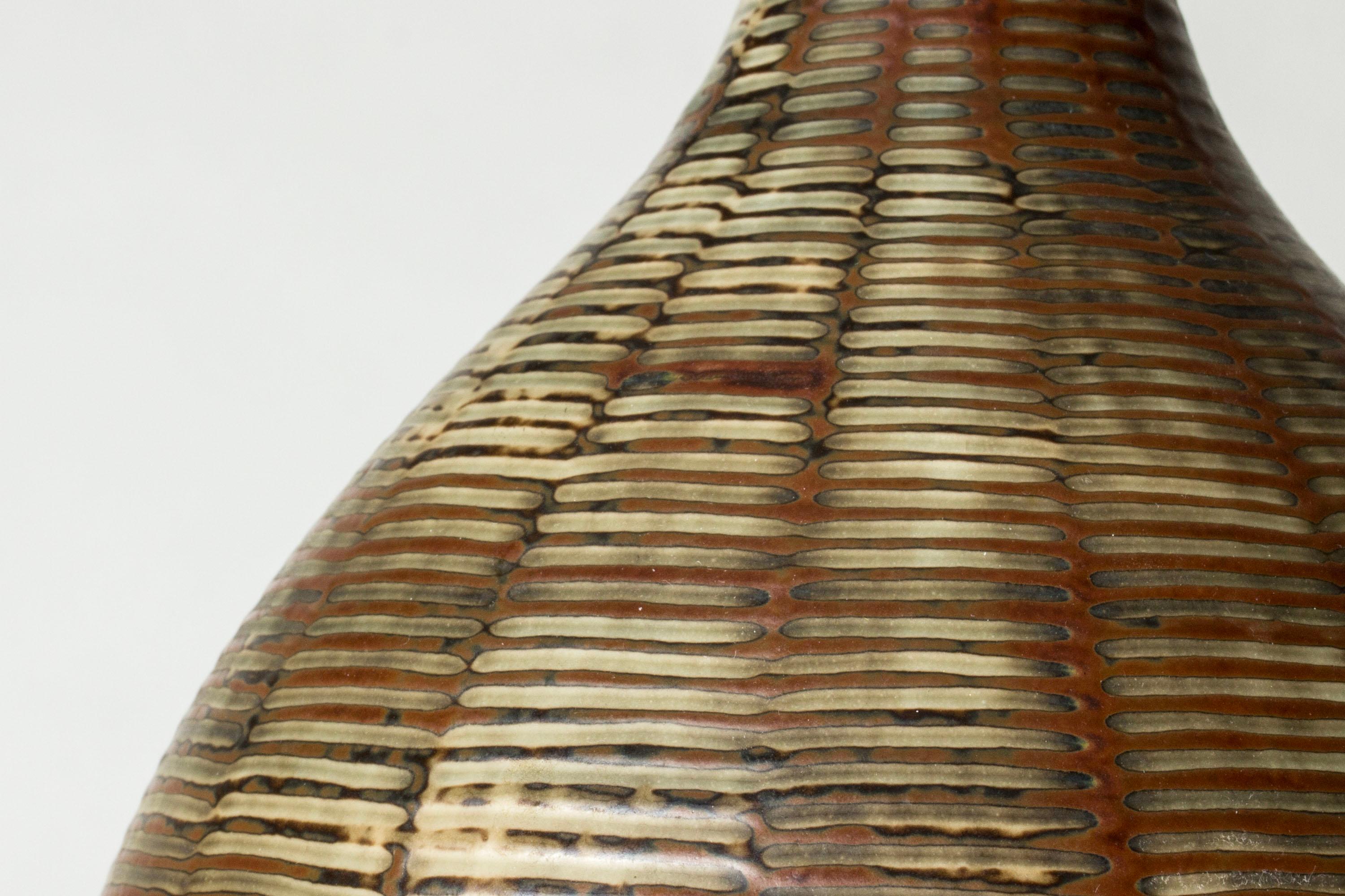 Scandinavo moderno Midcentury Stoneware Vase by Axel Salto, Royal Copenhagen, Denmark, 1940s in vendita