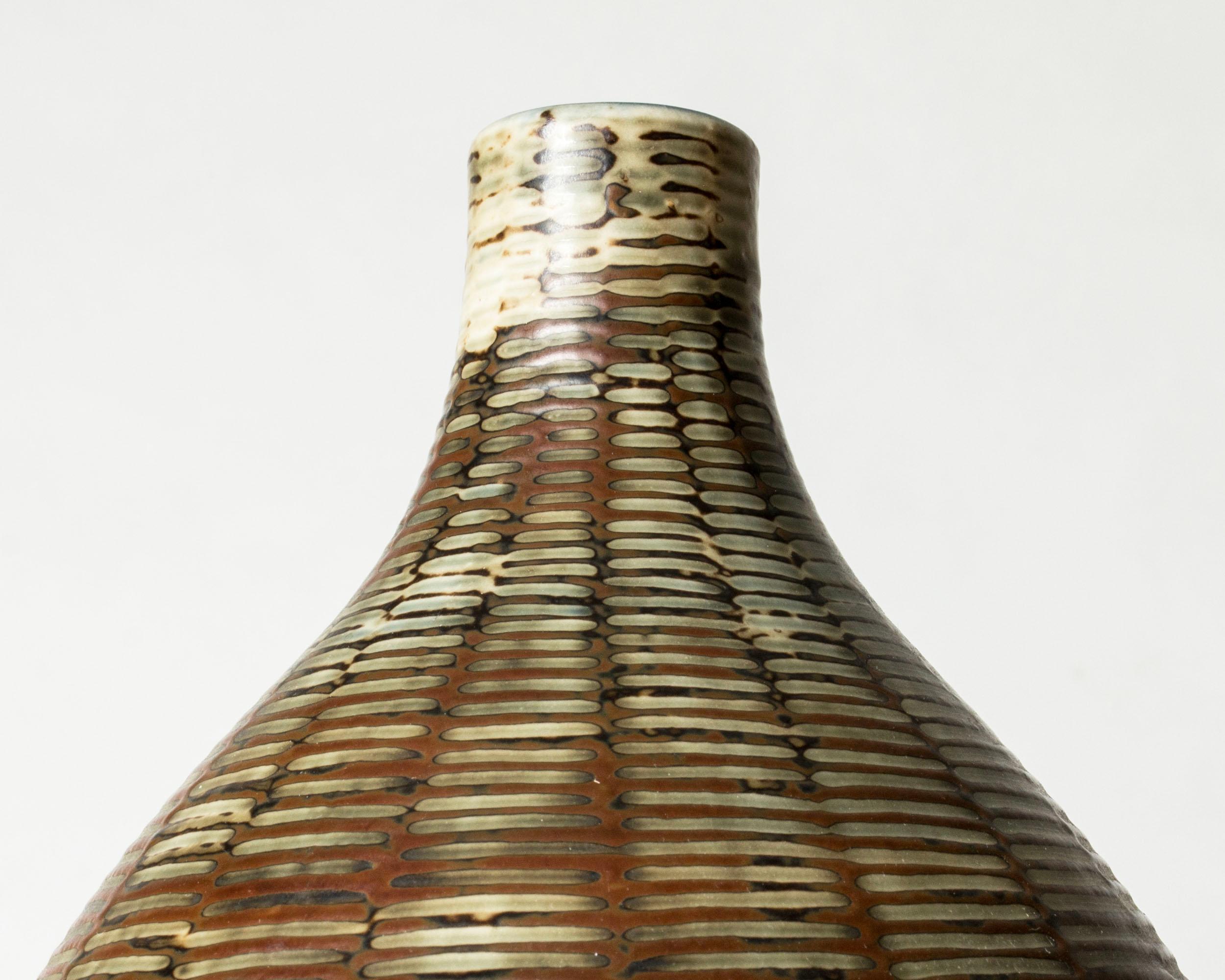 Danese Midcentury Stoneware Vase by Axel Salto, Royal Copenhagen, Denmark, 1940s in vendita