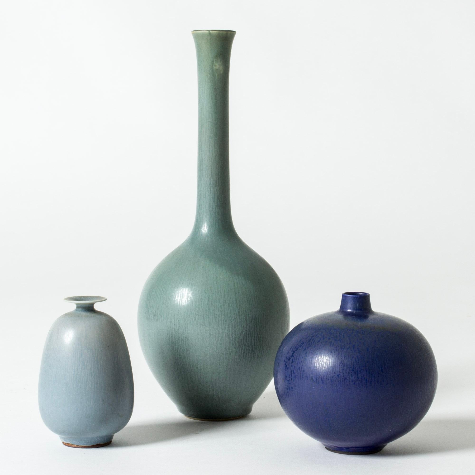 Midcentury Stoneware Vase by Berndt Friberg, Gustavsberg, Sweden, 1930s 2