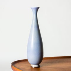 Vaso in gres della metà del secolo scorso di Berndt Friberg, Gustavsberg, Svezia, anni '1950