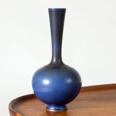 Midcentury Stoneware Vase by Berndt Friberg, Gustavsberg, Sweden, 1967